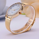 Gold Fashion Steel Band Watch with Diamond Grid Wholesalepicture9
