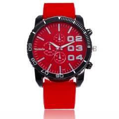 Sports Watch Men's Fashion Business Large Dial Silicone Men's Watch Quartz Watch