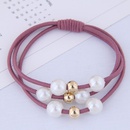 Fashionable wild pearl hair ring headdress simple hair rope rubber band hair accessories rubber bandpicture7