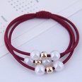 Fashionable wild pearl hair ring headdress simple hair rope rubber band hair accessories rubber bandpicture12