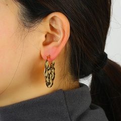 Alloy Earrings Vintage Geometric Studs Wild Bohemian Simple Plating Earrings