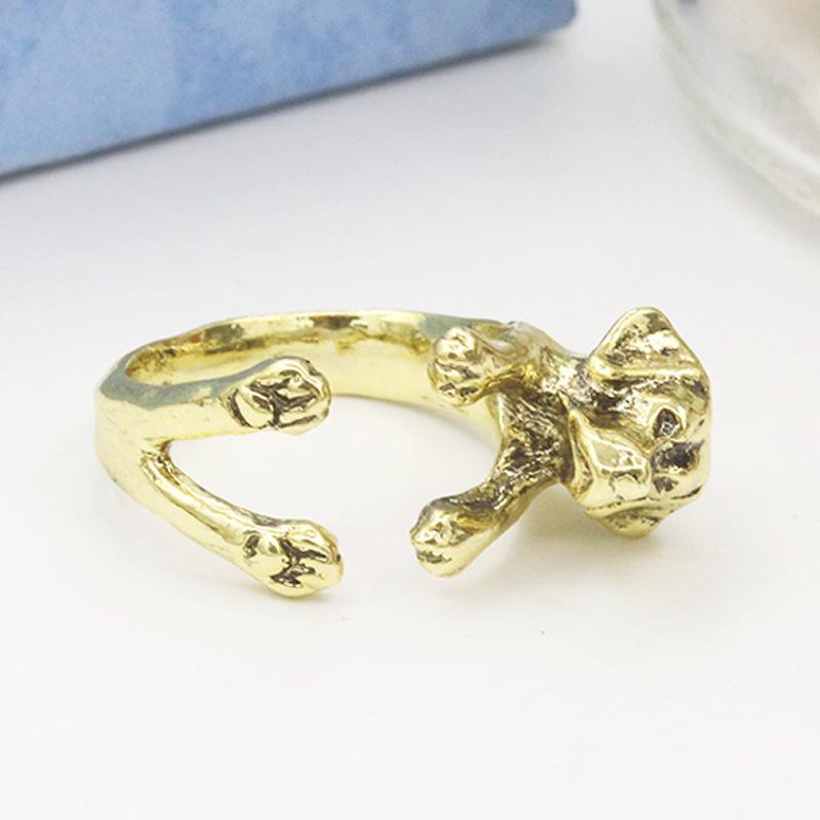 Korean cute zodiac cocker spaniel ring puppy index finger ring wholesale