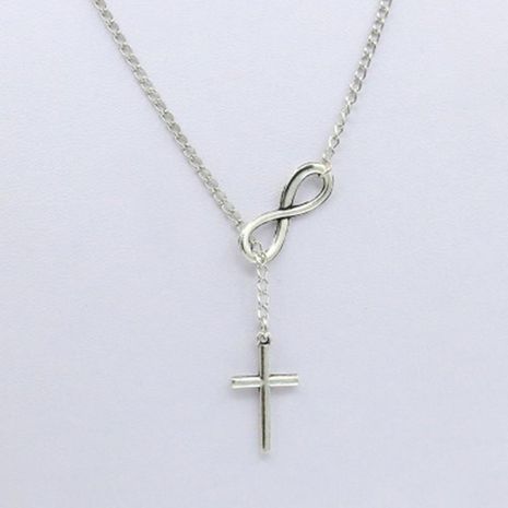 Necklace 8 character cross necklace ladies clavicle chain digital necklace wholesale's discount tags