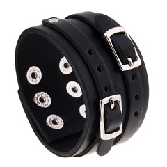 Punk Bracelet Jewelry Wholesale Wide Leather Bracelet Men's Leather Bracelet