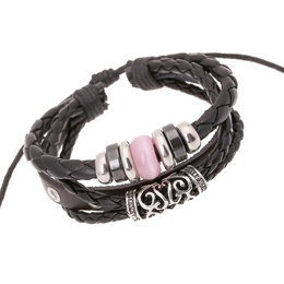 Retro personality leather bracelet fashion temperament wild beaded leather bracelet new braceletpicture9