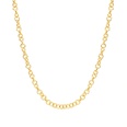 Fashion tide round heart sleeve titanium steel twist piece ring necklace bracelet clavicle chain setpicture40