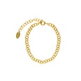 Fashion tide round heart sleeve titanium steel twist piece ring necklace bracelet clavicle chain setpicture41