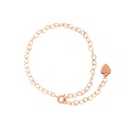 Fashion tide round heart sleeve titanium steel twist piece ring necklace bracelet clavicle chain setpicture44