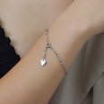 Fashion tide round heart sleeve titanium steel twist piece ring necklace bracelet clavicle chain setpicture45