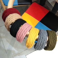Korean autumn and winter new twist knit flat wide-brimmed all-match headband