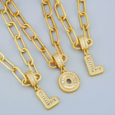 Hot Selling 26 English Letter Pendants DIY Necklace's discount tags