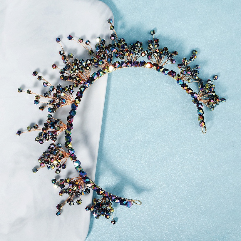 Bijoux Fantaisie Bijoux De Mariage | Serrette De Perles De Cristal De Couleur Corenne - UC79357