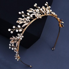 Kreative Hochzeit Hand errichtet Krone Kleid handgemachte Blume Perle Stirnband