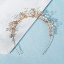 Kreative Hochzeit Hand errichtet Krone Kleid handgemachte Blume Perle Stirnbandpicture7