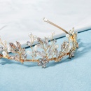 Kreative Hochzeit Hand errichtet Krone Kleid handgemachte Blume Perle Stirnbandpicture8
