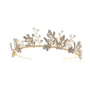 Kreative Hochzeit Hand errichtet Krone Kleid handgemachte Blume Perle Stirnbandpicture10