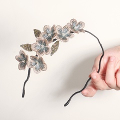 Retro Blumenkopf Blume handgemachte dreidimensionale Perlen Stirnband