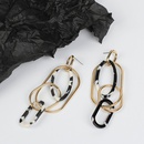 Acrylic Leopard Print Resin Geometric Long Acetate Plate Exaggerated Earringspicture9