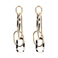 Acrylic Leopard Print Resin Geometric Long Acetate Plate Exaggerated Earringspicture13