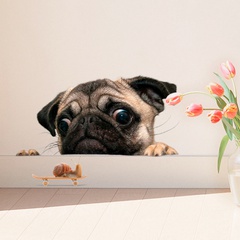 Nuevo creativo lindo cachorro decoración de caracol inodoro cubierta de inodoro pegatinas de cuaderno