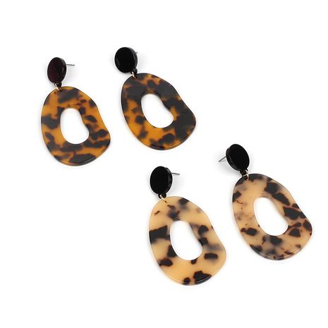 Acetate plate exaggerated earrings's discount tags
