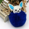 new PU leather fox Christmas fur ball keychainpicture24