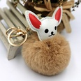 new PU leather fox Christmas fur ball keychainpicture30