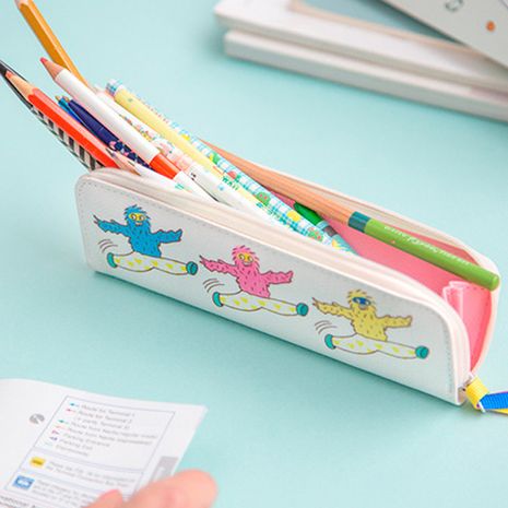 Cute cartoon pencil case with random colors NHNU268715's discount tags