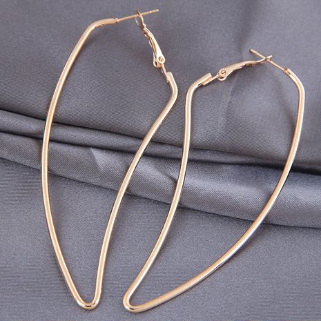 fashion metal simple leaf earrings's discount tags