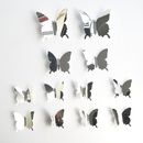 stereo mirror butterfly PET mirror 3D butterfly wall stickers bedroom room decorationpicture19