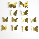 stereo mirror butterfly PET mirror 3D butterfly wall stickers bedroom room decorationpicture18