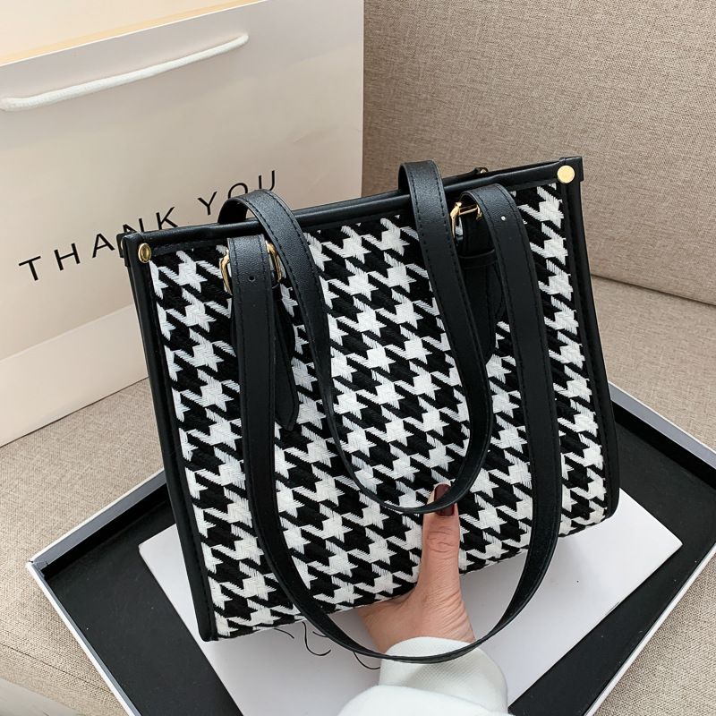 new trendy fashion allmatch  simple casual oneshoulder tote bag