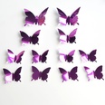stereo mirror butterfly PET mirror 3D butterfly wall stickers bedroom room decorationpicture25