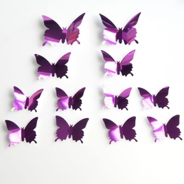 Stereospiegel Schmetterling PET Spiegel 3D Schmetterling Wandaufkleber Schlafzimmer Raumdekorationpicture25
