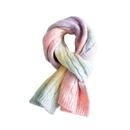 charpe en laine tricote tiedye couleur bonbon hiver tudiant coren charpe chaudepicture17