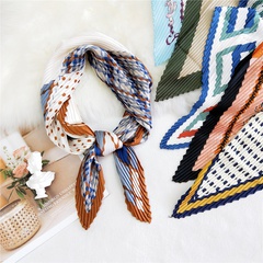 70 nueva bufanda cuadrada pequeña de anacardo plegable bufanda de crepé de seda de verano