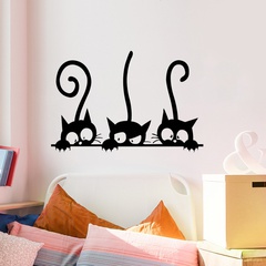 lustige Katzen Wohnzimmer Schlafzimmer Kinderzimmer Wandaufkleber dekorative Malerei