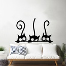 funny cats living room bedroom childrens room wall stickers decorative paintingpicture12