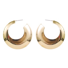 fashion gold new simple geometric C-shaped irregular earrings