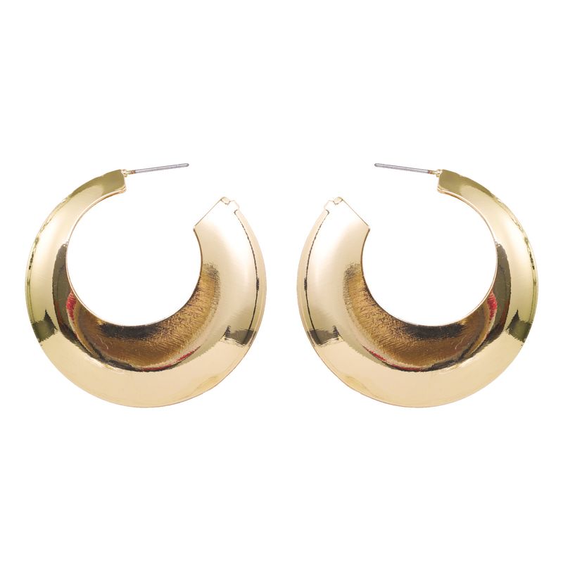 fashion gold new simple geometric Cshaped irregular earrings