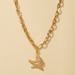 New Exaggerated Irregular Starfish Pendant Necklace