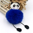 PU leather panda fur ball keychain imitation rex rabbit fur fashion Christmas gift pendantpicture23