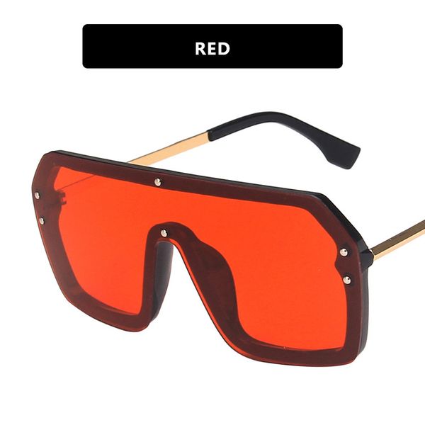 F letter one-piece metal large fashion all-match sunglasses NHKD262130