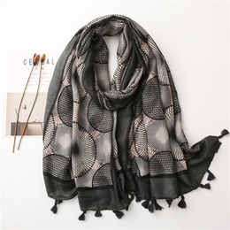 Colorful cotton and linen autumn and winter Korean circle stitching long scarf shawl dualusepicture19