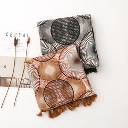 Colorful cotton and linen autumn and winter Korean circle stitching long scarf shawl dualusepicture22