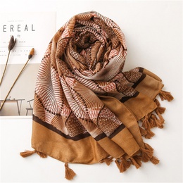 Colorful cotton and linen autumn and winter Korean circle stitching long scarf shawl dualusepicture20