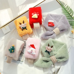 nouvelle écharpe en fourrure de lapin imitation loutre pour enfants de la mode coréenne