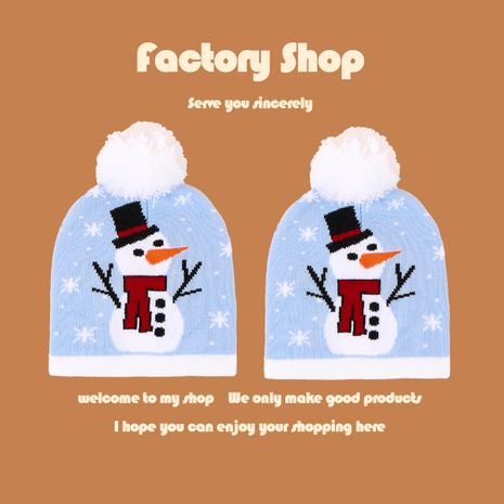 Sombrero de punto de lana navideño Tesoro masculino Sombrero de niños salvajes coreanos's discount tags