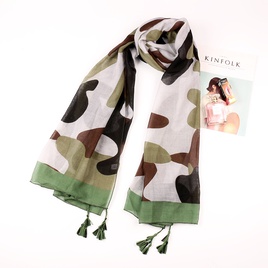 new silk cotton and linen scarf long sunscreen beach shawlpicture20