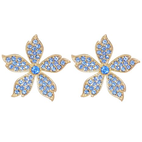 retro alloy flower full diamond earrings's discount tags